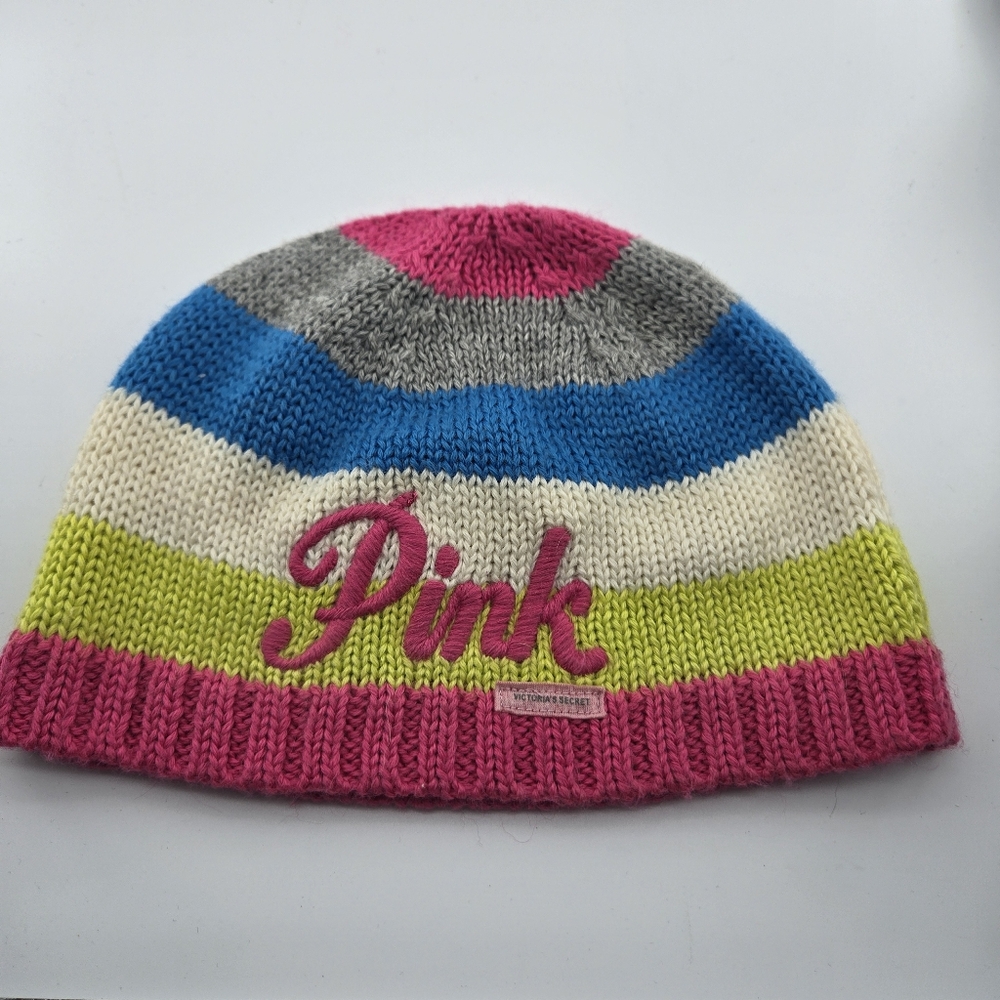 Victoria's Secret Pink 70%Acrylic 30%Wool Beanie OS